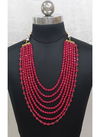 Red Indian Sparkly Designer For Party And Functions Wedding Wear Latest New Mala Collection 1138-2